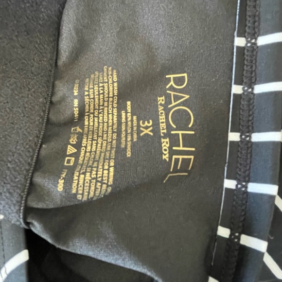 NWT Rachel Roy Striped Tankini Swim Top size 3x - Picture 5 of 6